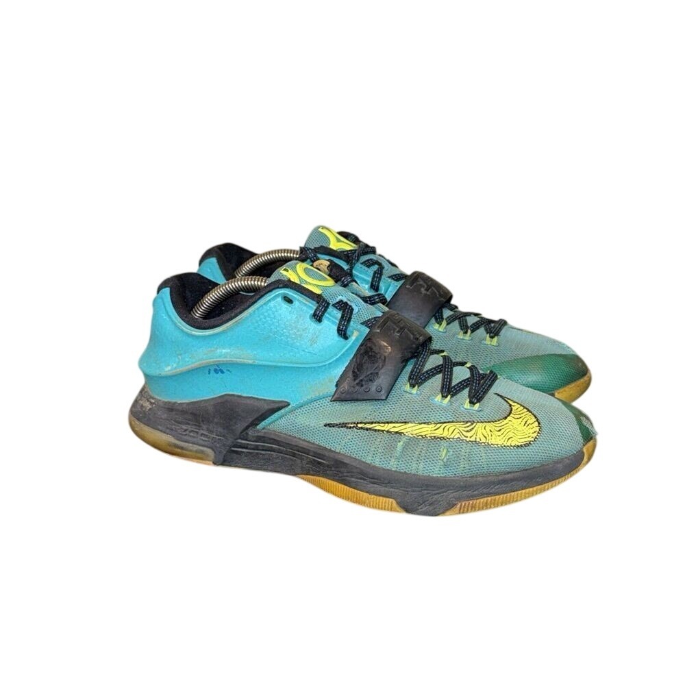 Nike KD 7 Uprising Hyper Jade Volt Basketball Shoes 653996-370 Mens Size 9